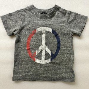 Pixie Lane Peace Tee in Heather Gray